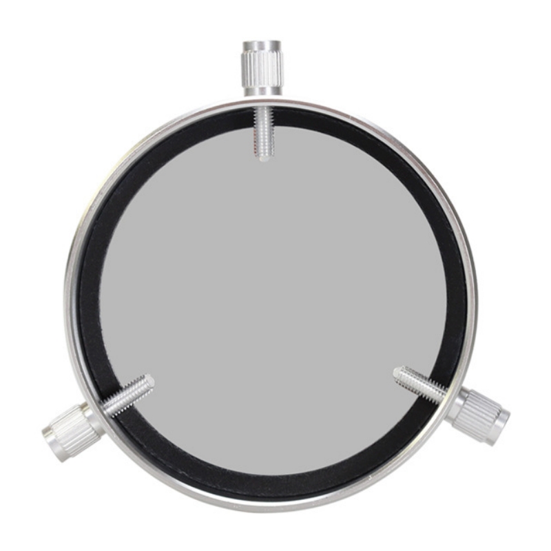 Agnicy 84-110mm Solar Film Objective Lens Cover 116mm Outer Diameter Frame All Metal Outer Frame