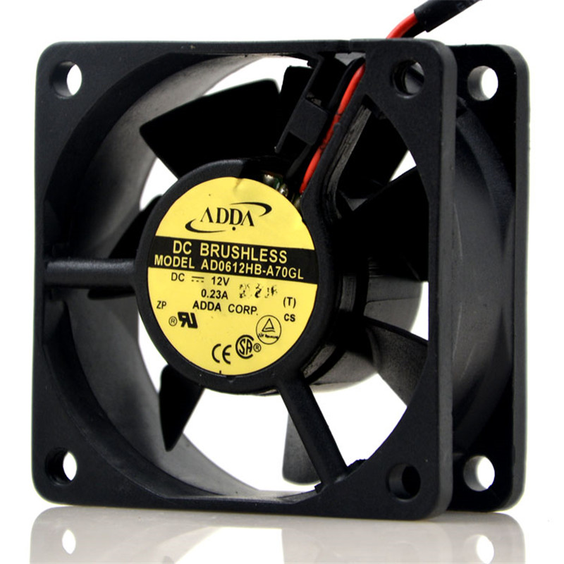 ADDA AD0612HB-A70GL DC 12V 0.23A 4500RPM 6cm 6025 60x60x25mm Axial Flow Cooling Fan