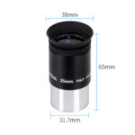 1.25 Inches 31.7mm PLOSSL 25mm PL25mm Eyepiece Astronomical Telescope Accessory High Power HD Professional Stargazing