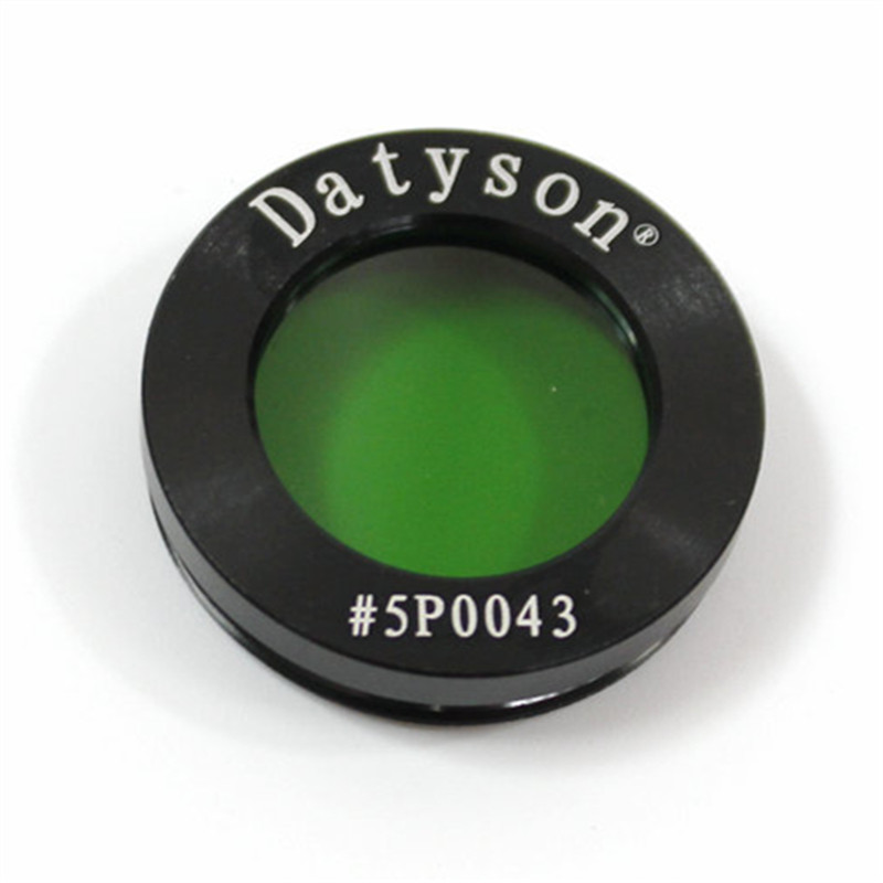 Agnicy Optical Glass Lens Green Color Full Metal Moon Filter Green Filter 1.25 Inches Metal Frame