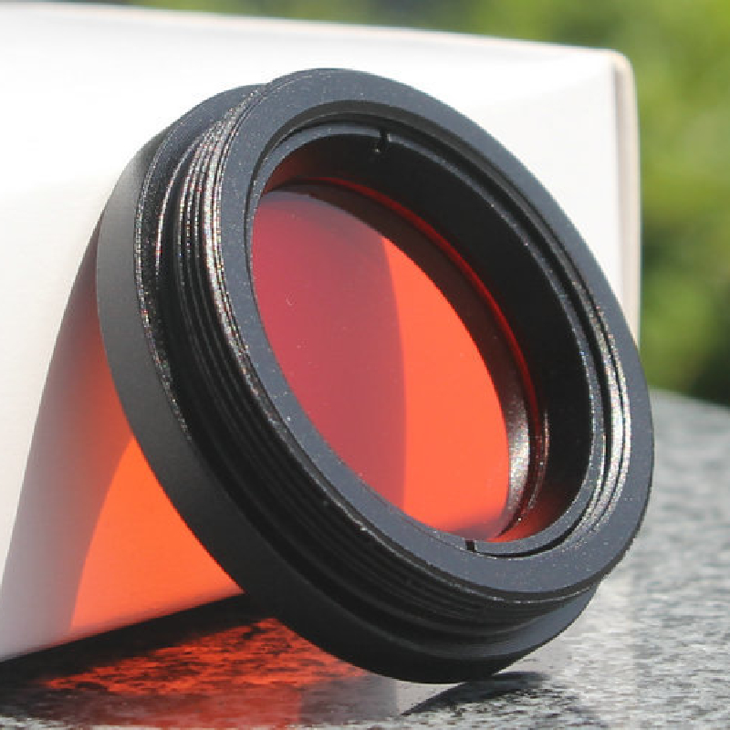 Agnicy Telescope Accessories 1.25 Inches 31.7mm M28 M28.6x0.6mm Resin Lenses Orange Nebula Filter