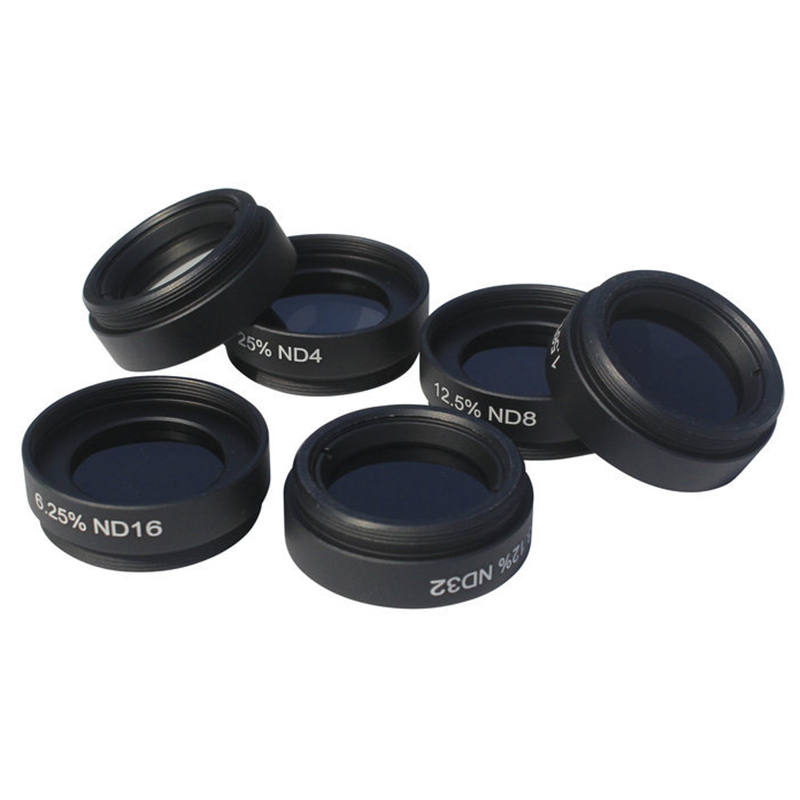 Agnicy 1.25 Inches 31.7mm M28 M28.6x0.6mm ND2 ND4 ND8 ND16 ND32 ND64 Medium Gray Density Filter Set of 6 with Aluminum Case