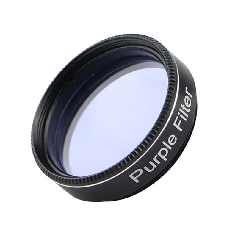 Agnicy Silver Fox Series 1.25 Inches 31.7mm with Optical Glass M28*0.6mm Purple Color Telescope Purple Nebula Filter