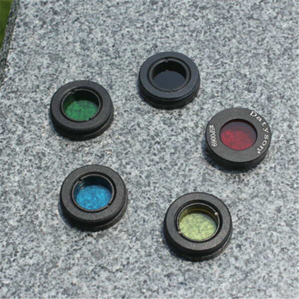 5PCS/Set 0.965 Inches Black Red Yellow Green Blue Astronomical Telescope Accessories Sun Filter Moon Filter Nebula Filter