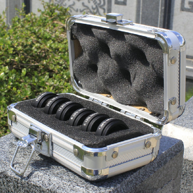 Agnicy 1.25 Inches 31.7mm M28 M28.6x0.6mm ND2 ND4 ND8 ND16 ND32 ND64 Medium Gray Density Filter Set of 6 with Aluminum Case