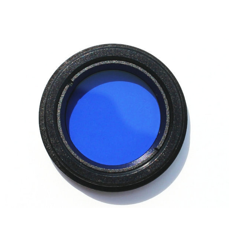 Agnicy 1.25 Inches 31.7mm M28 M28x0.6mm Filter Light Blue Astronomical Telescope Nebula Filter Optical Glass Lens Fine Thread