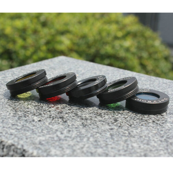 5PCS/Set 0.965 Inches Black Red Yellow Green Blue Astronomical Telescope Accessories Sun Filter Moon Filter Nebula Filter