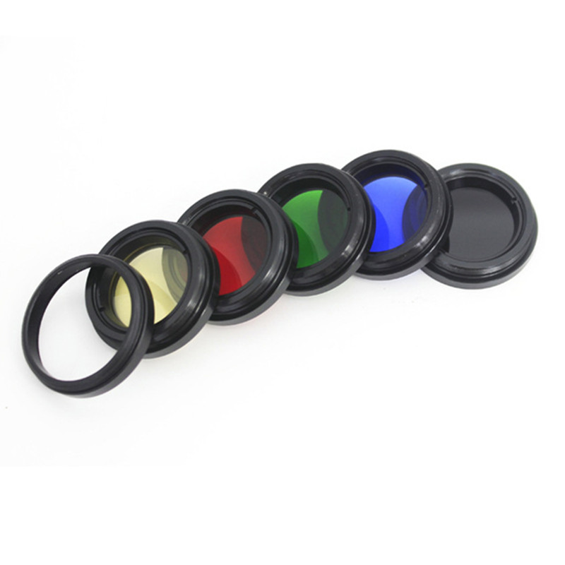 1.25 Inches 31.7mm Black Dog Series M28 M28x0.6mm Planetary Filter Moon Sun Filter with M30 Adapter Ring with Aluminum Box