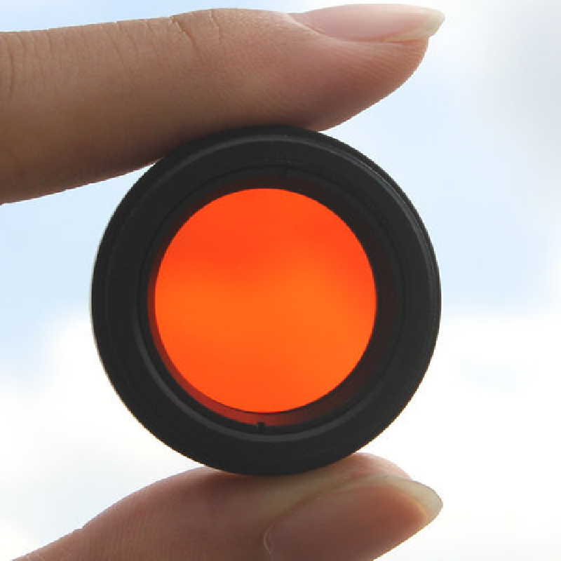 Agnicy Telescope Accessories 1.25 Inches 31.7mm M28 M28.6x0.6mm Resin Lenses Orange Nebula Filter