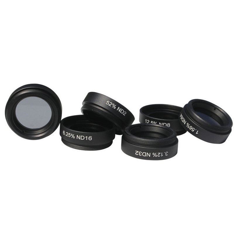 Agnicy 1.25 Inches 31.7mm M28 M28.6x0.6mm ND2 ND4 ND8 ND16 ND32 ND64 Medium Gray Density Filter Set of 6 with Aluminum Case