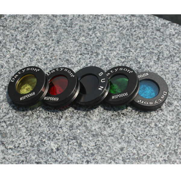 Agnicy 0.965 Inches Black Red Yellow Green Blue Astronomical Telescope Accessories Sun Filter Moon Filter Nebula Filter