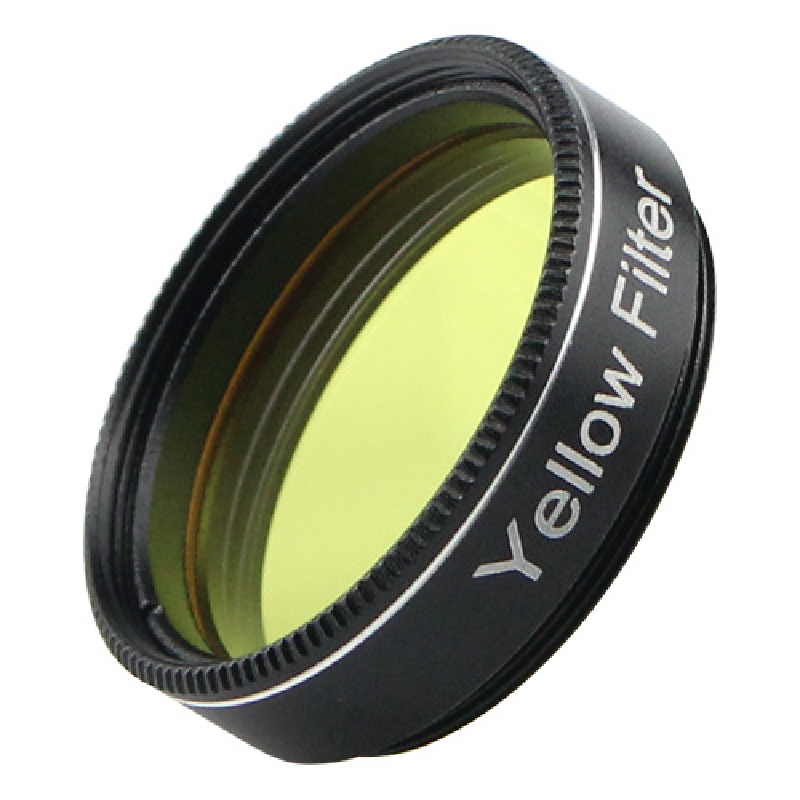 Agnicy Silver Fox Series 1.25 Inches 31.7mm with Optical Glass M28*0.6mm Yellow Color Telescope Yellow Nebula Filter