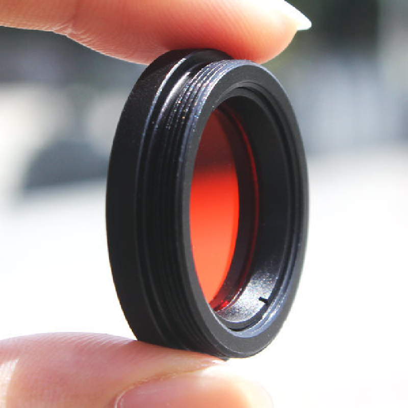 Agnicy Telescope Accessories 1.25 Inches 31.7mm M28 M28.6x0.6mm Resin Lenses Orange Nebula Filter