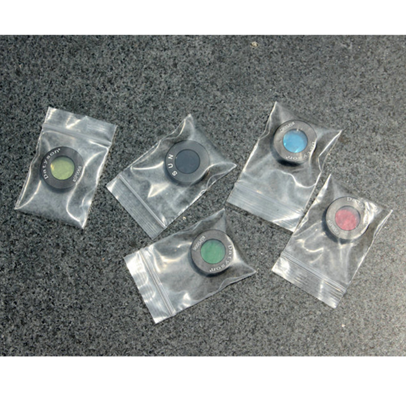 5PCS/Set 0.965 Inches 24.5mm with Black Red Yellow Green Blue Filter Astronomical Telescope Accessories Sun Filter Moon Filter Nebula Filter