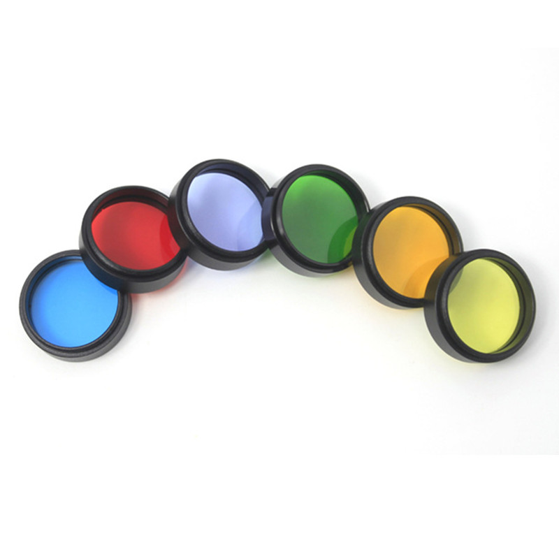 6PCS/Set Moon Filter with Green Red Purple Orange Blue Yellow Filter 1.25 Inches 31.7mm M28x0.6mm Night Moth Series Planetary Filter