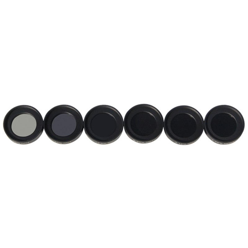 Agnicy 1.25 Inches 31.7mm M28 M28.6x0.6mm ND2 ND4 ND8 ND16 ND32 ND64 Medium Gray Density Filter Set of 6 with Aluminum Case