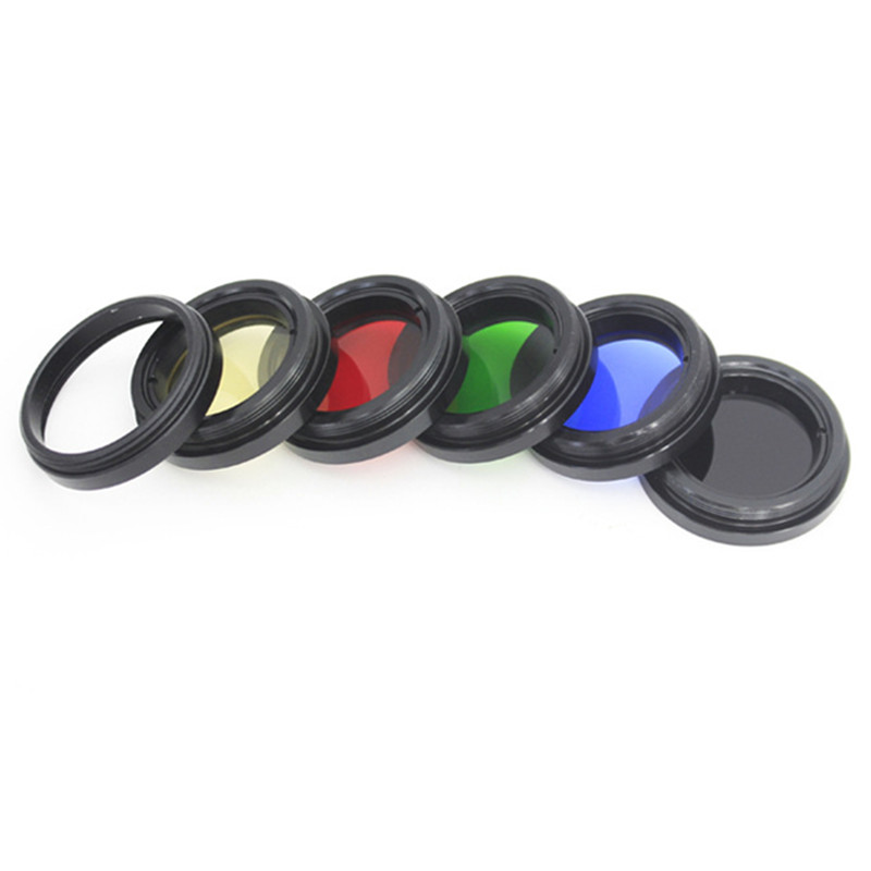 1.25 Inches 31.7mm Black Dog Series M28 M28x0.6mm Planetary Filter Moon Sun Filter with M30 Adapter Ring with Aluminum Box