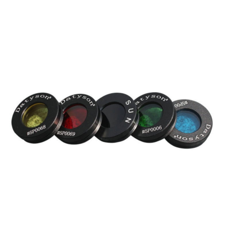 5PCS/Set 0.965 Inches Black Red Yellow Green Blue Astronomical Telescope Accessories Sun Filter Moon Filter Nebula Filter