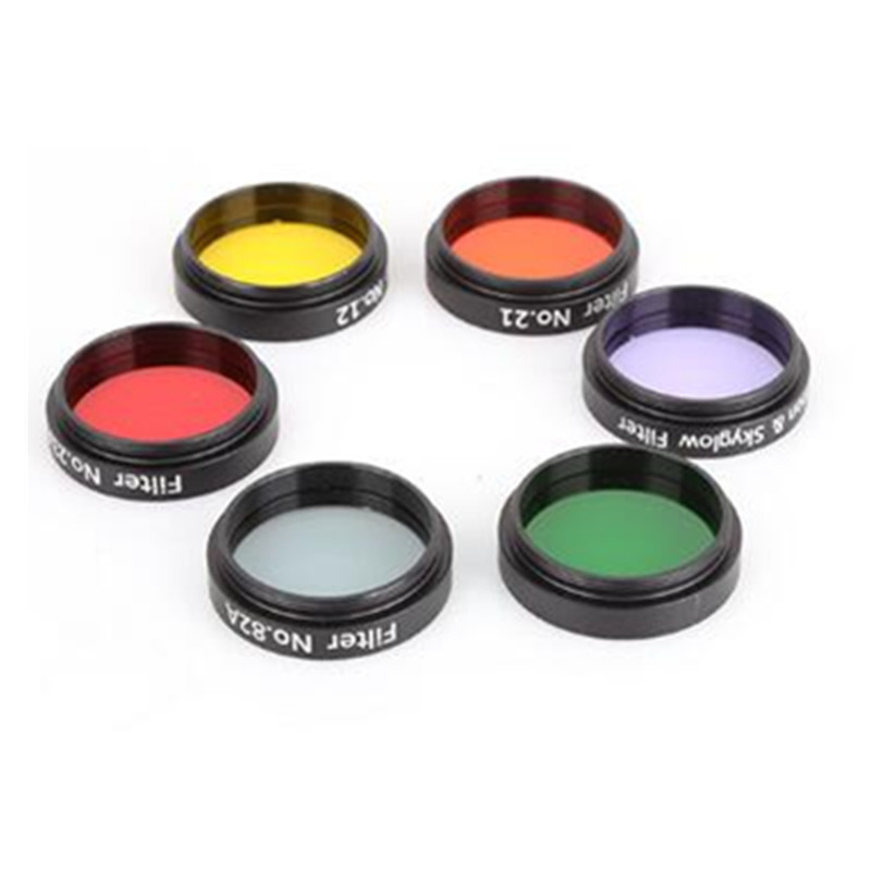 Angeleyes Yellow Orange Red Green Blue Moon Nebula Filter Astronomical Telescope Six Color Filters for Choose