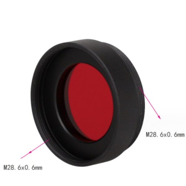Agnicy Telescope Accessories Black Dog 2nd Generation 1.25 Inches M28.6 Red Nebula Filter