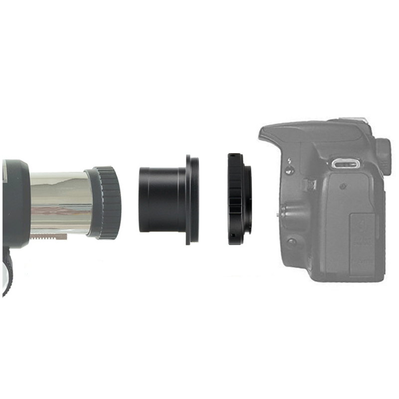 Agnicy Telescope 1.25 Inches 31.7mm Interface Connect SLR Camera Photography Kit T Interface T Head Adapter for EOS AI OM AF PK