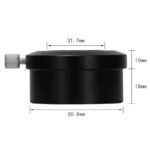 Agnicy Telescope Accessories 2 Inches to 1.25 Inches Interface Adapter All Metal Material M48x0.75mm Adapter Interface