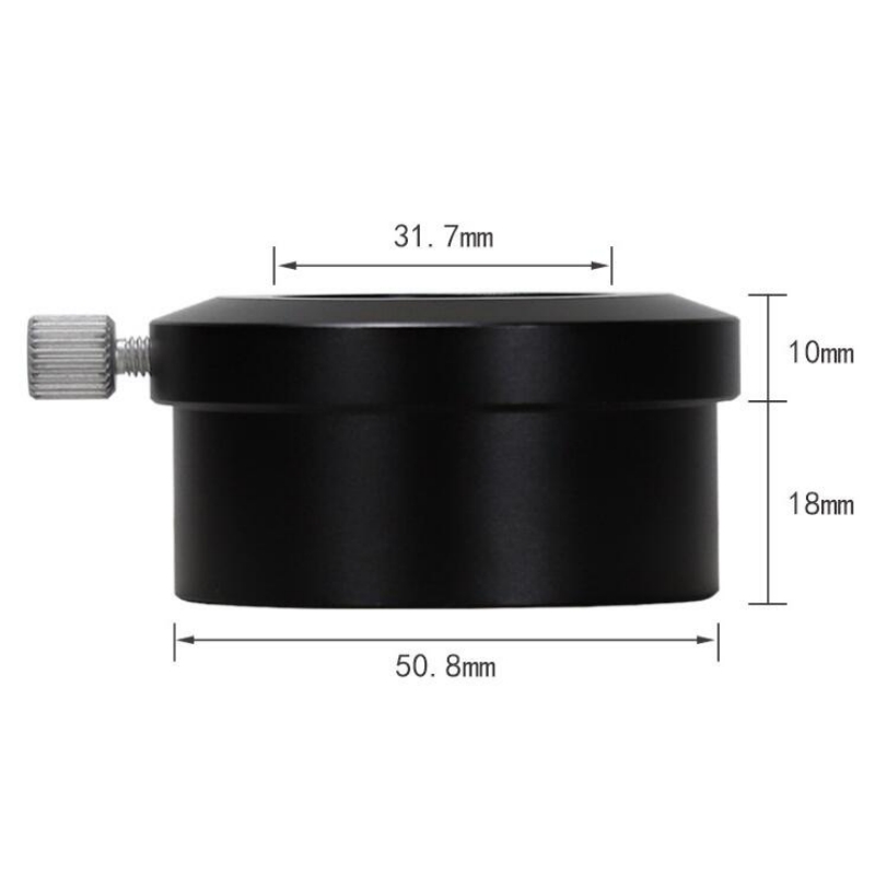 Agnicy Telescope Accessories 2 Inches to 1.25 Inches Interface Adapter All Metal Material M48x0.75mm Adapter Interface