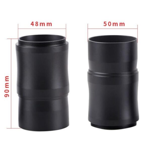 Agnicy 2 Inches to M48 Photography Extension Sleeve Direct Focus Photography Telescope Accessory for 2 Inches SLR & Micro Single