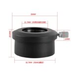 Angeleyes M42 Turned 1.25 Inches (Internal Thread) 2 Inches Turned 1.25 Inches (Outer Diameter) Eyepiece Socket
