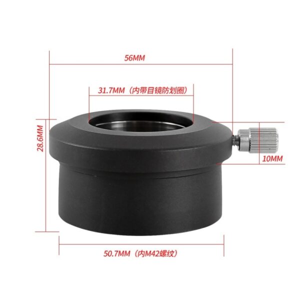 Angeleyes M42 Turned 1.25 Inches (Internal Thread) 2 Inches Turned 1.25 Inches (Outer Diameter) Eyepiece Socket