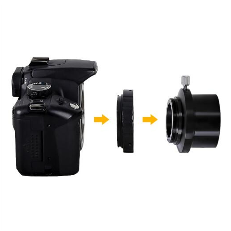 Angeleyes 2 Inches to 1.25 Inches T2 Transfer Interface Eyepiece SLR Sleeve Metal Camera Adapter Ring for 1.25 Inches Eyepiece
