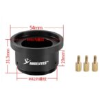 Angeleyes M48 Turned 1.25 Inches Three Screws Locking Center Photography Sleeve Bird Watching Telescope Astronomical Accessories
