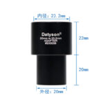 Agnicy Microscope Accessory 1.25 Inches 23.2mm Connect 31.7mm Telescope Eyepiece Interface for Biological Microscope Interface