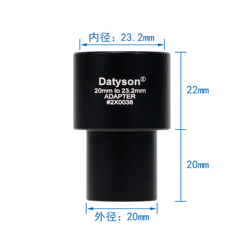Agnicy Microscope Accessory 1.25 Inches 23.2mm Connect 31.7mm Telescope Eyepiece Interface for Biological Microscope Interface