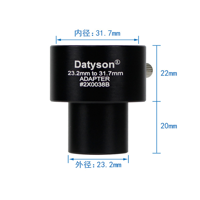 Agnicy Microscope Accessory 1.25 Inches 23.2mm Connect 31.7mm Telescope Eyepiece Interface for Biological Microscope Interface