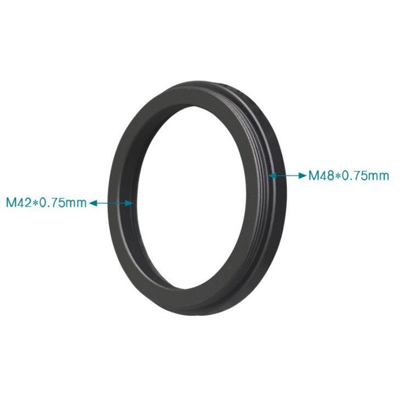 Agnicy Telescope Thread Conversion Male M48X0.75mm to Female M42X0.75mm Adapter Ring