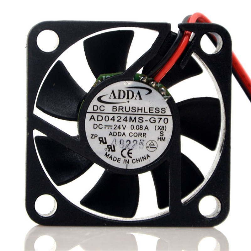 ADDA AD0424MS-G70 DC 24V 0.08A 6000RPM 4cm 4010 40x40x10mm Frequency Converter Cooling Fan