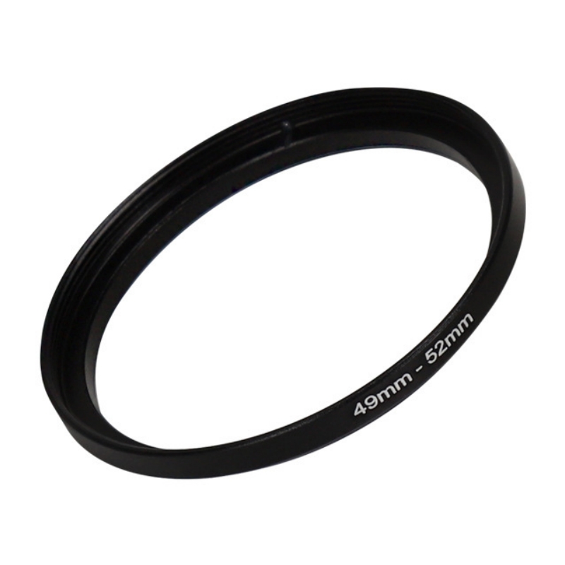 Agnicy External M49x0.75mm Internal M52x0.75mm 49-52mm Filter Adapter Ring All Metal Sequential Ring Inverted Ring