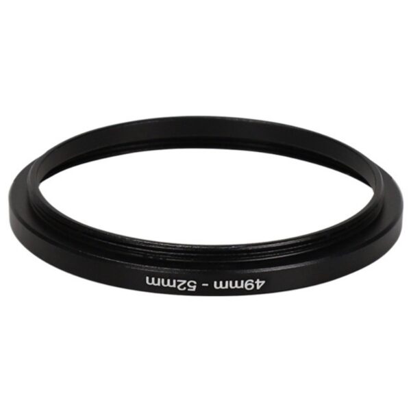 Agnicy External M49x0.75mm Internal M52x0.75mm 49-52mm Filter Adapter Ring All Metal Sequential Ring Inverted Ring