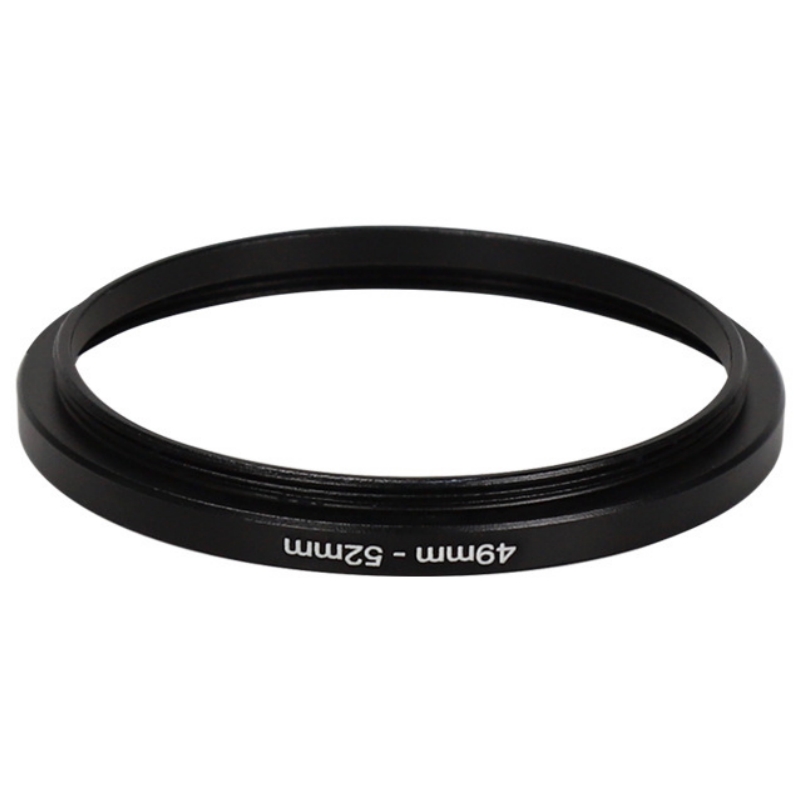 Agnicy External M49x0.75mm Internal M52x0.75mm 49-52mm Filter Adapter Ring All Metal Sequential Ring Inverted Ring