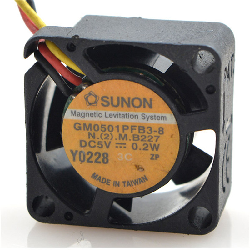 SUNON GM0501PFB3-8 DC 5V 0.2W 15000RPM 2cm 2010 20x20x10mm Maglev VOPT Bearing Cooling Fan
