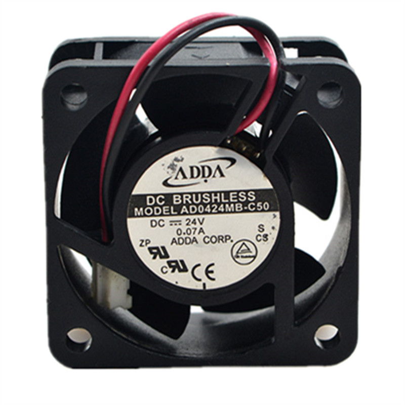 ADDA AD0424MB-C50 DC 24V 0.07A 1.68W 6900RPM 4cm 4020 40x40x20mm Double Ball Bearing Cooling FAN