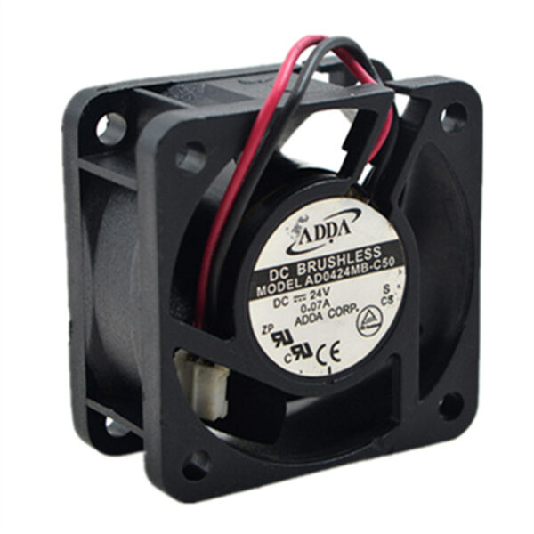 ADDA AD0424MB-C50 DC 24V 0.07A 1.68W 6900RPM 4cm 4020 40x40x20mm Double Ball Bearing Cooling FAN