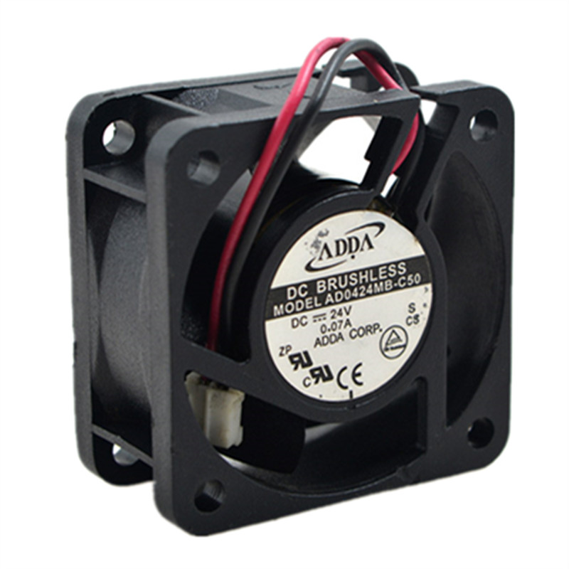 ADDA AD0424MB-C50 DC 24V 0.07A 1.68W 6900RPM 4cm 4020 40x40x20mm Double Ball Bearing Cooling FAN