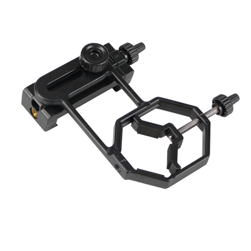 Agnicy Telescope Connected to Mobile Phone Camera Bracket Aluminum Alloy Bracket Plastic Phone Clip Range 57-95mm