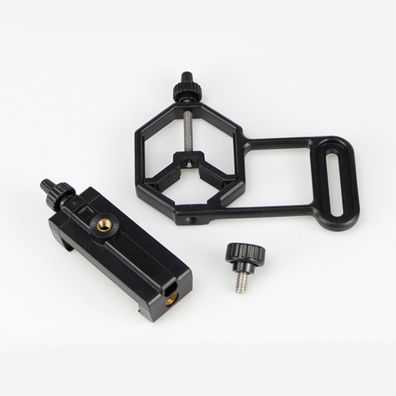 Agnicy Telescope Connected to Mobile Phone Camera Bracket Aluminum Alloy Bracket Plastic Phone Clip Range 57-95mm