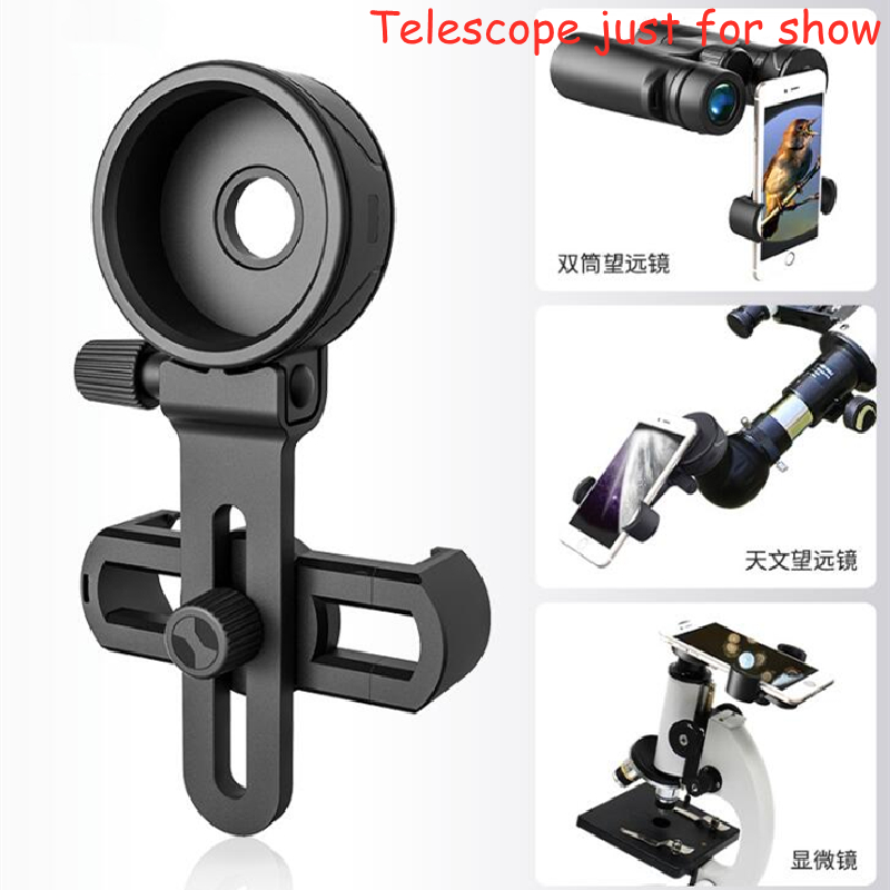 Agnicy Astronomy Telescope Microscope Slit Mirror Mobile Phone Holder Photo Clip Universal Mobile Phone Clip Range 62-105mm