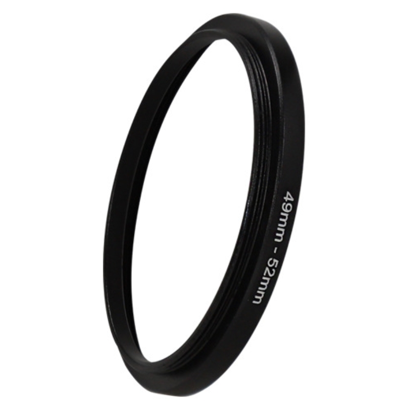 Agnicy External M49x0.75mm Internal M52x0.75mm 49-52mm Filter Adapter Ring All Metal Sequential Ring Inverted Ring