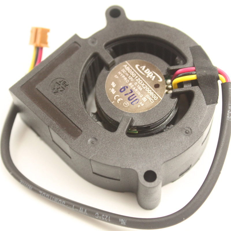 ADDA AB05012DX200600 DC 12V 0.15A 5cm 5020 50x50x20mm Hypro Bearing MS614 Projector Blower Cooling FAN