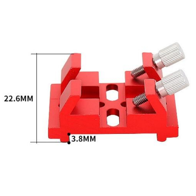 Agnicy Widening Bridge Cross Starfinder Base Dovetail Slot 39x54mm Astronomical Telescope Accessories Red & Black Color